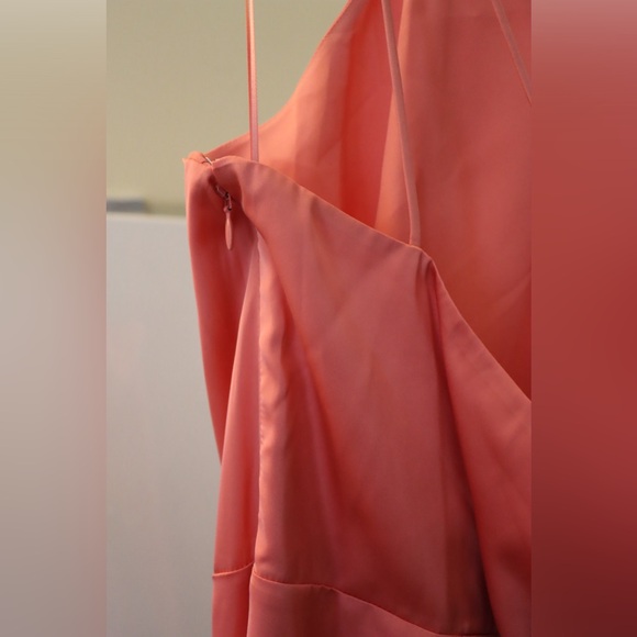 NWOT Reiss Halter Neck Dress Coral Pink Size 12 - Picture 8 of 12